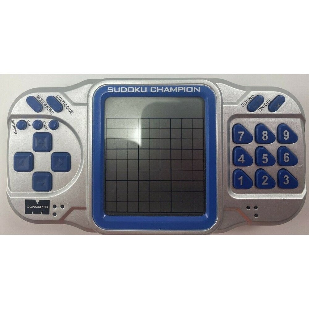 M Concept Electronic Handheld Sudoku Champion Tested & Works